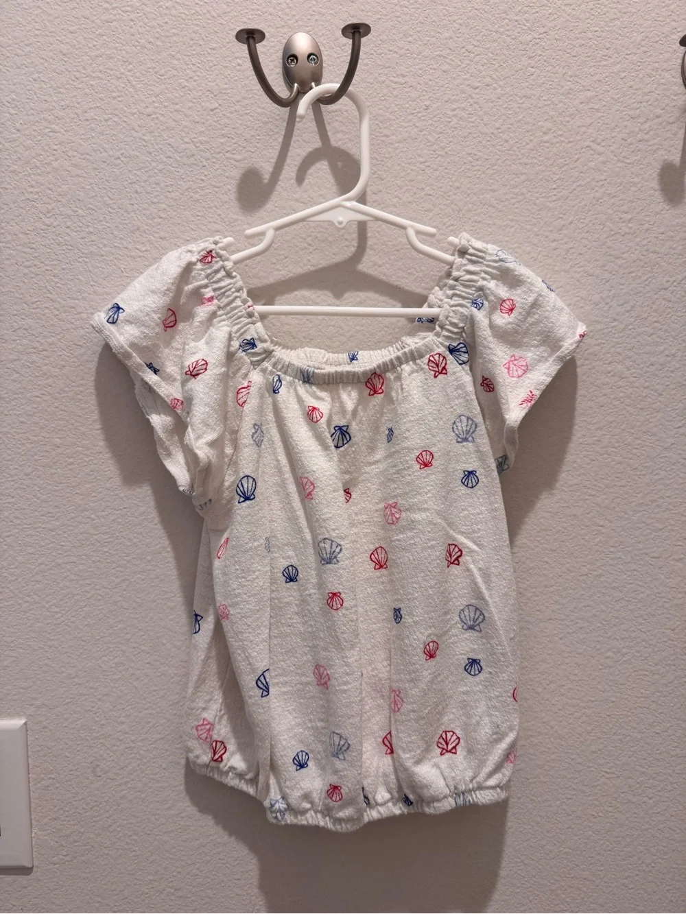 Cat & Jack Girls Two-Piece Shell Print Set